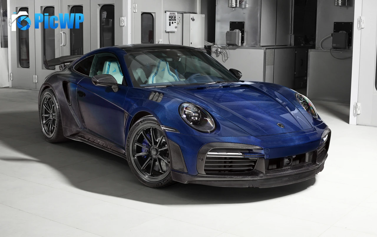 TopCar Porsche 911 Turbo S Stinger GTR Stealth Edition 6K PC Wallpaper