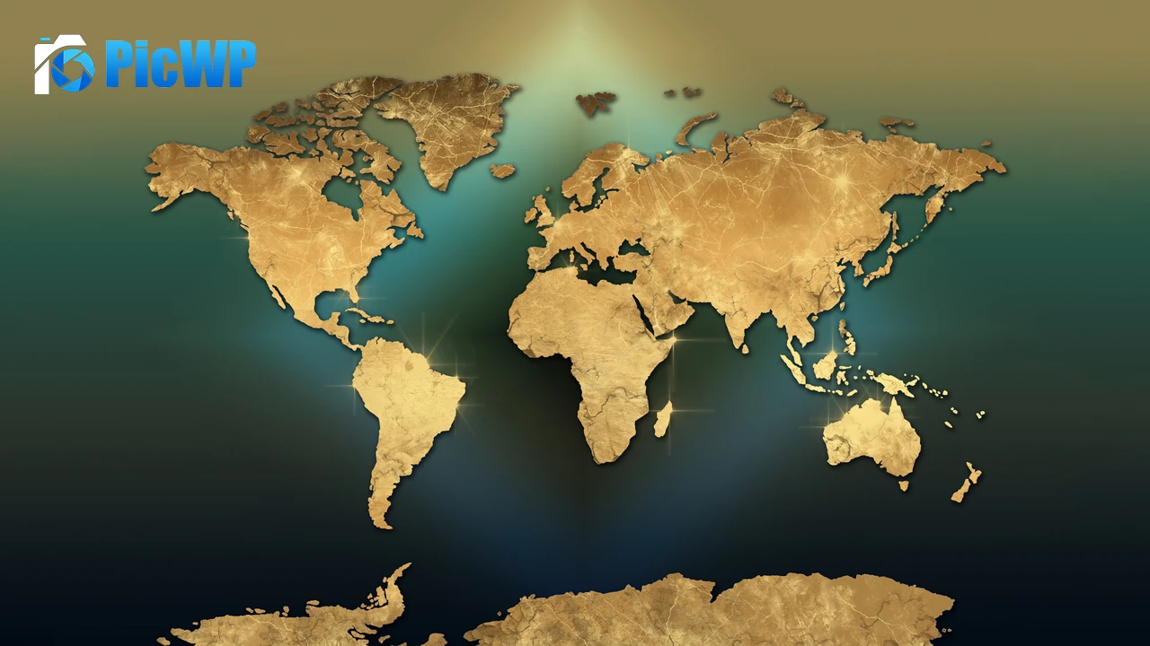 World map Art 6K PC Wallpaper