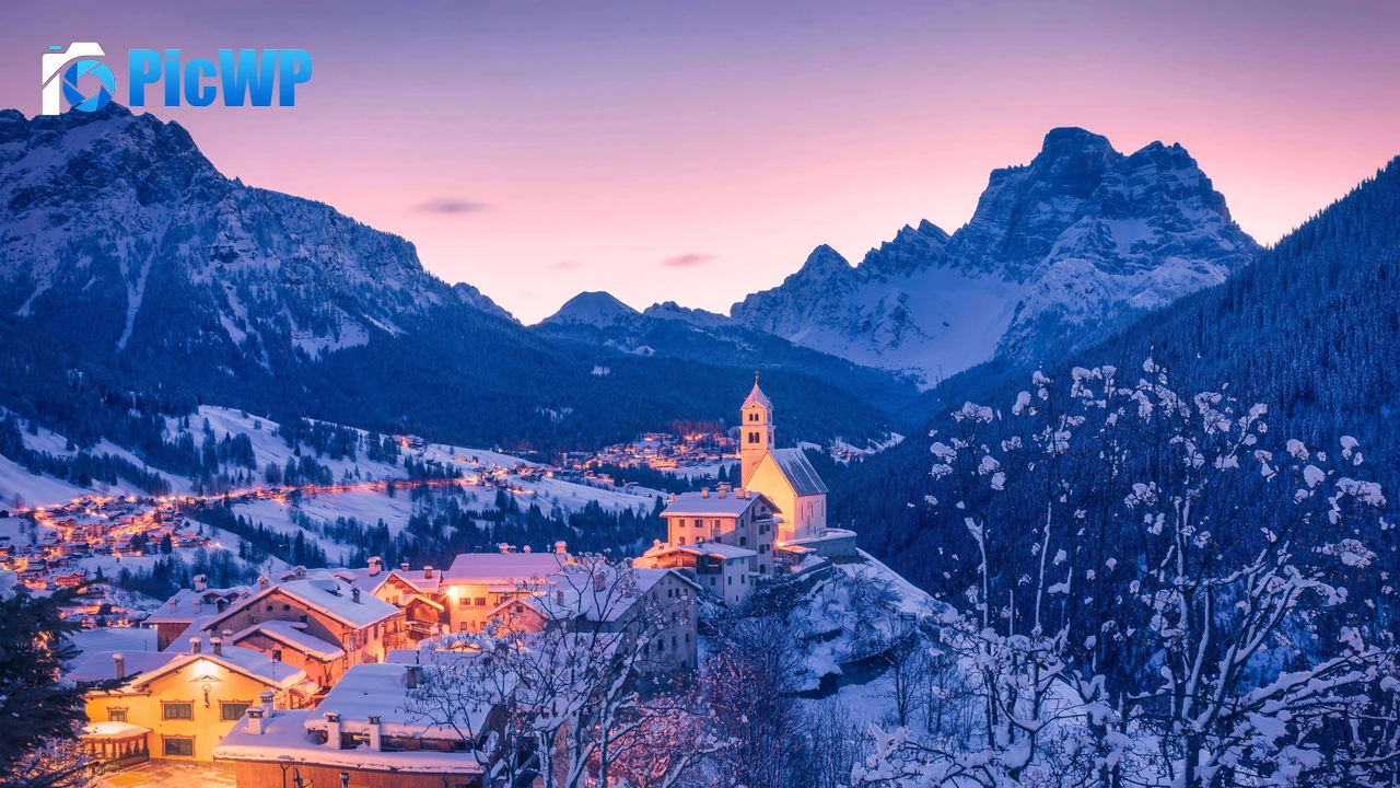 Colle Santa Lucia Winter 7K PC Wallpaper