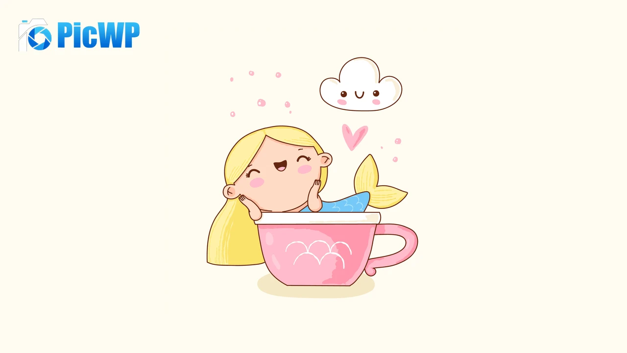 Kawaii mermaid Cute mermaid 6K PC Wallpaper