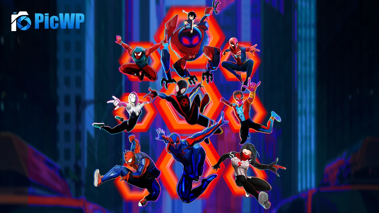 Spider-Man: Across the Spider-Verse Superheroes 6K PC Wallpaper
