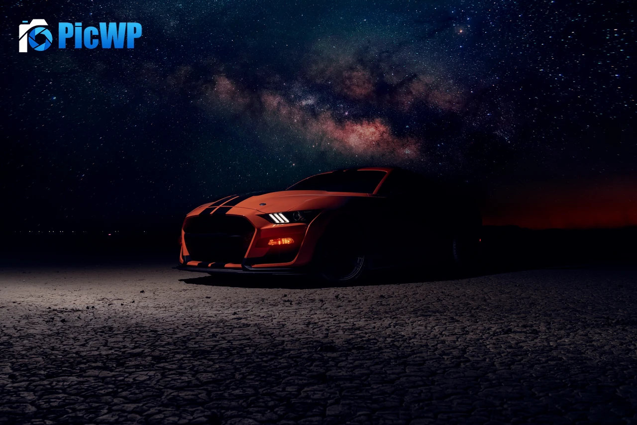 Ford Mustang Shelby GT500 Starry sky 8K PC Wallpaper