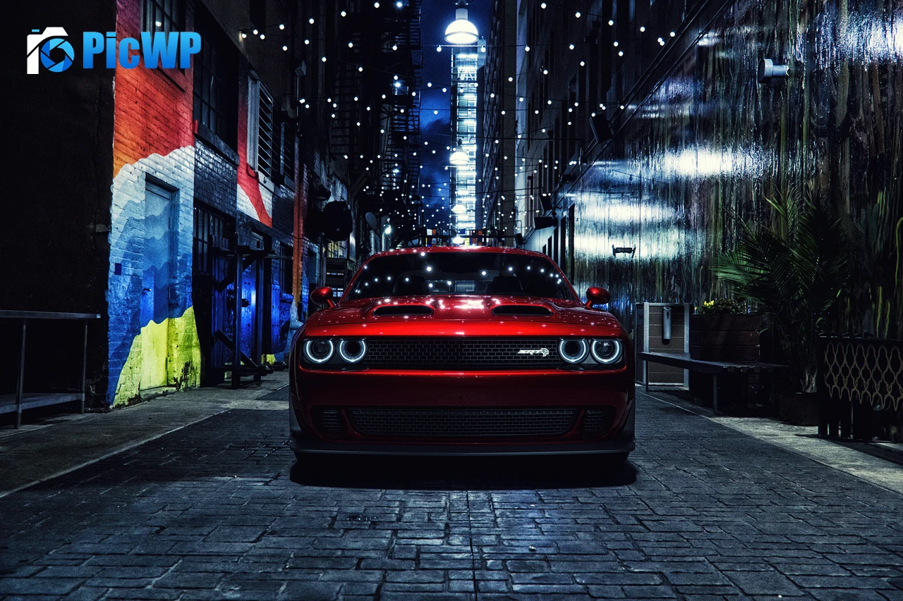 Dodge Challenger SRT Hellcat Muscle cars 4K PC Wallpaper