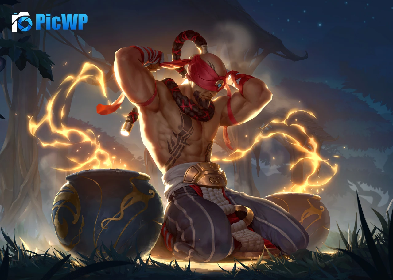 Lee Sin League of Legends 4K PC Wallpaper
