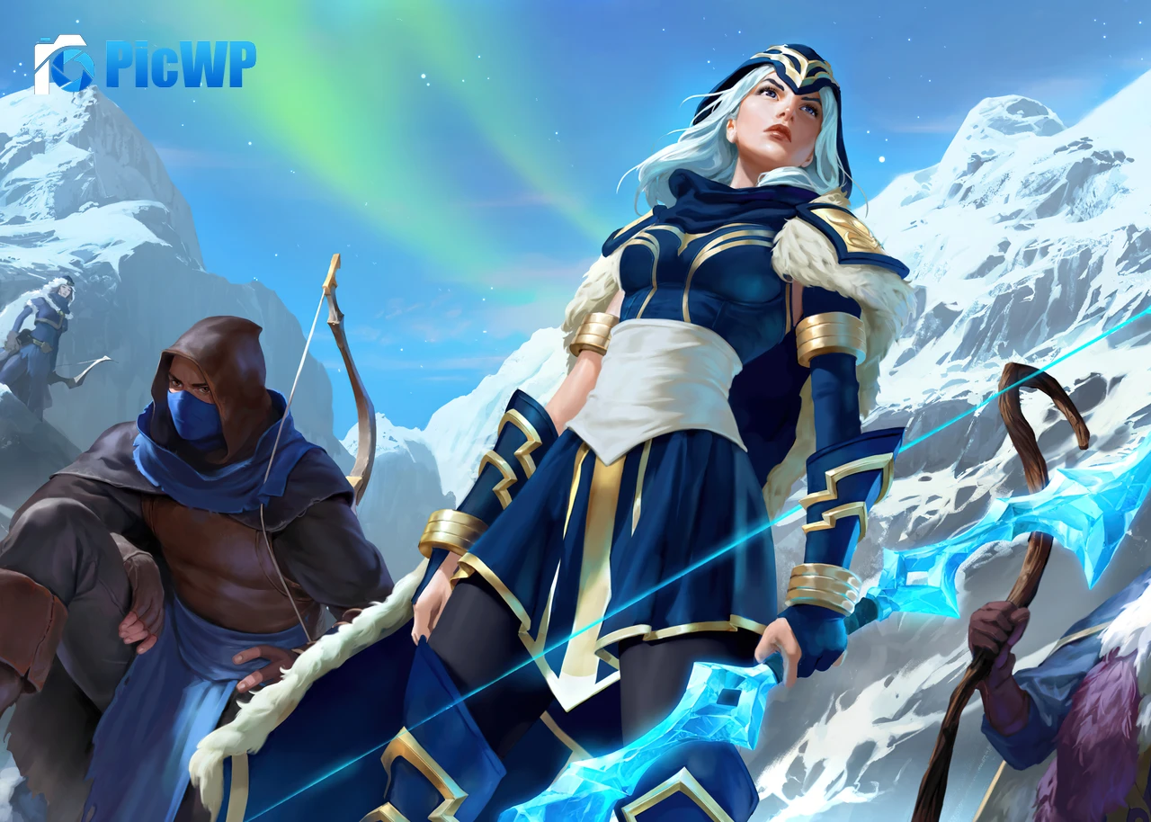 Ashe The Frost Archer 4K PC Wallpaper