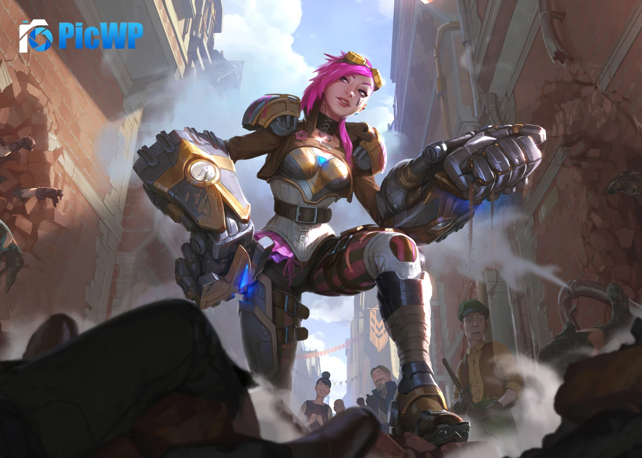 Vi the Piltover Enforcer 4K PC Wallpaper