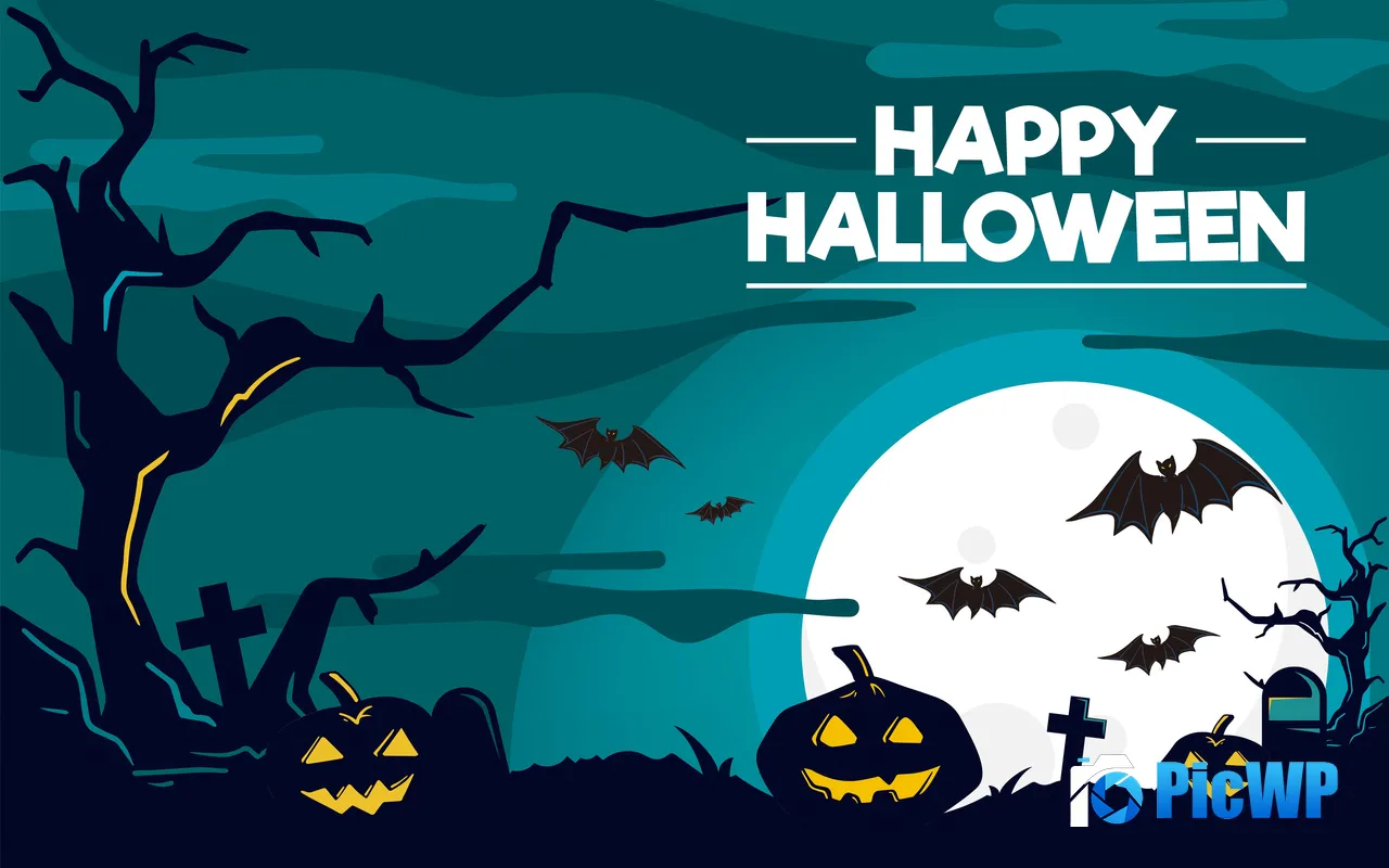 Halloween 2024 Wilderness Night Pumpkin Lantern 5K PC Wallpaper