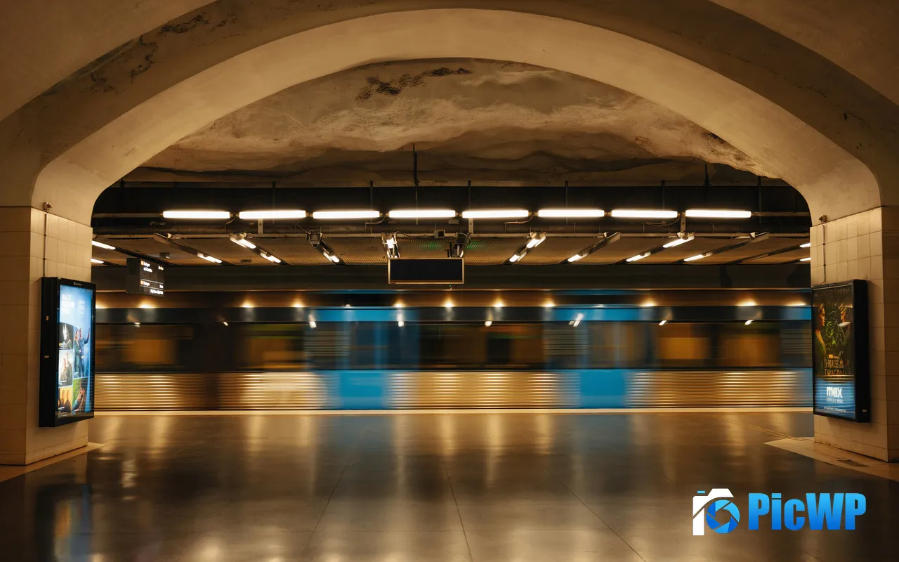 City Subway Transportation Buildings Stockholm Sweden 5K PC Wallpaper