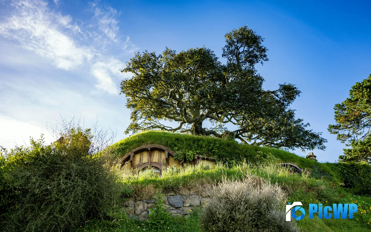 Hobbiton Movie Buckland Road Matamata Neuseeland 5K PC Wallpaper