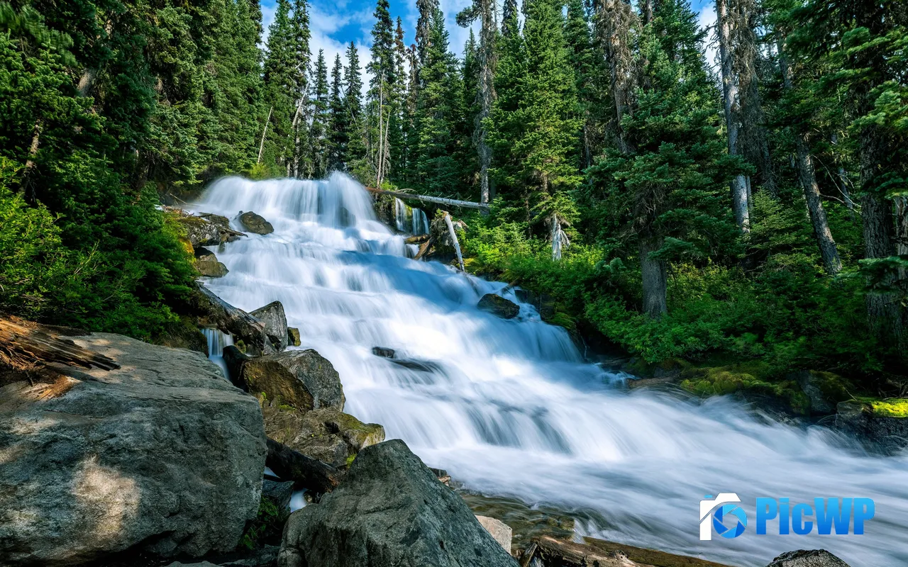 Holloway <font color=red>Fall</font>s Forest Park Mount Currie Canada 5K PC Wallpaper