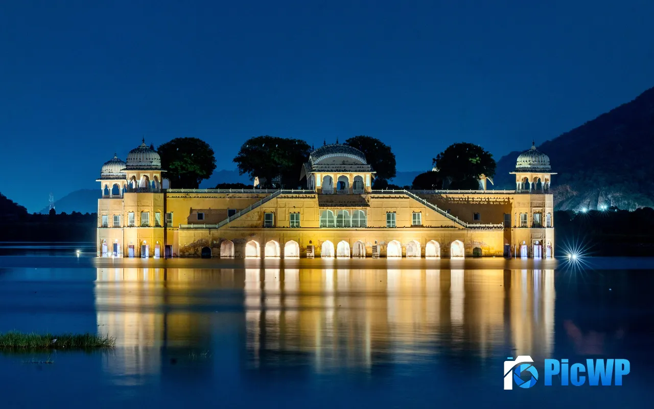 Jal Mahal Amer Jaipur Rajasthan In<font color=red>di</font>a 5K PC Wallpaper
