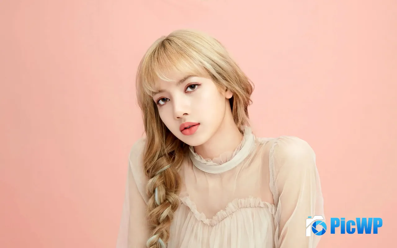 Lisa Blackpink Kpop Star Singer <font color=red>Pink</font> Style 5K PC Wallpaper