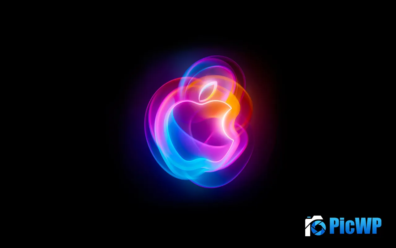 Its Glowtime 2024 Apple Event <font color=red>Logo</font> 5K PC Wallpaper