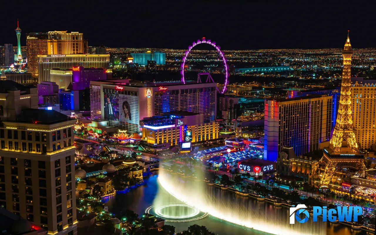 Ferris wheel Tower Cosmopolitan Las Vegas <font color=red>USA</font> 5K PC Wallpaper