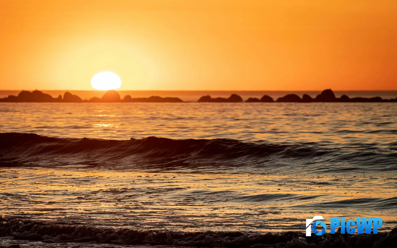 Summer <font color=red>Sunset</font> Coast Paternoster South Africa 5K PC Wallpaper