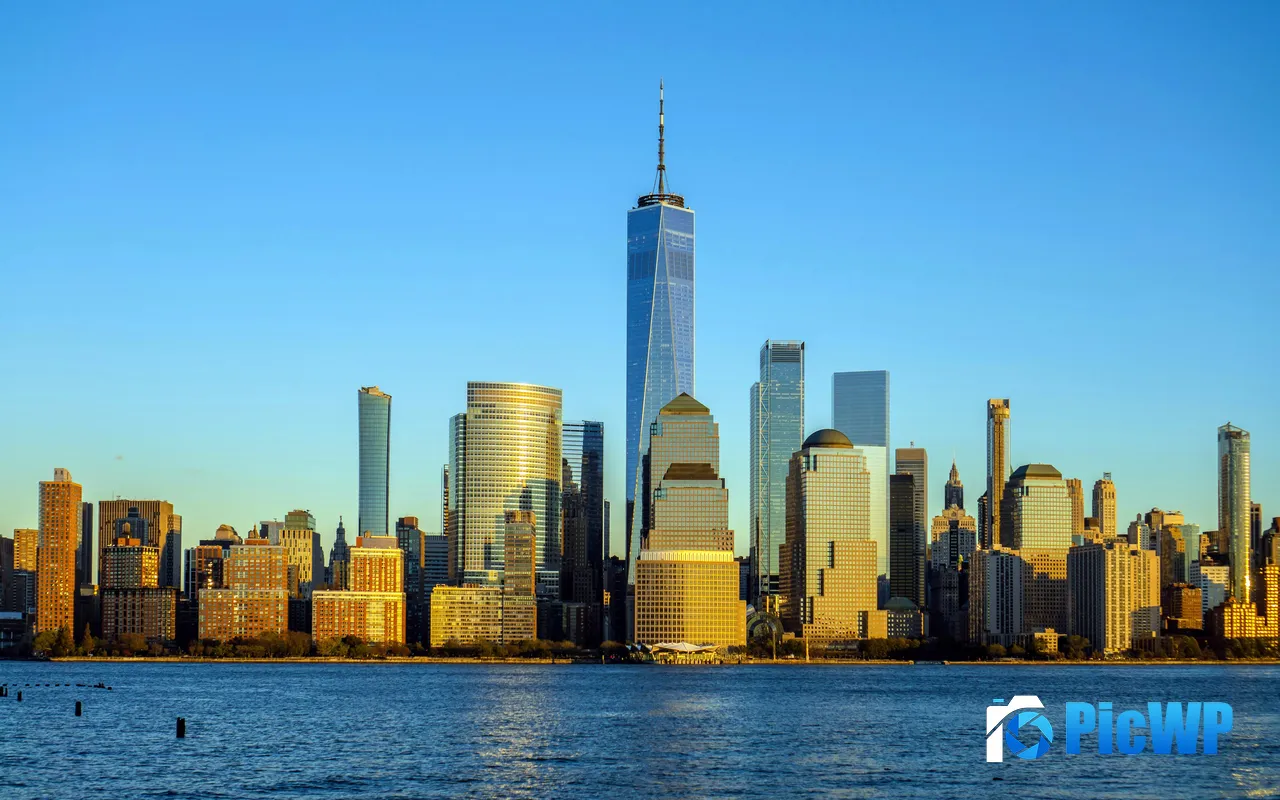 Hudson Exchange <font color=red>Skyline</font> Jersey City NJ USA 5K PC Wallpaper