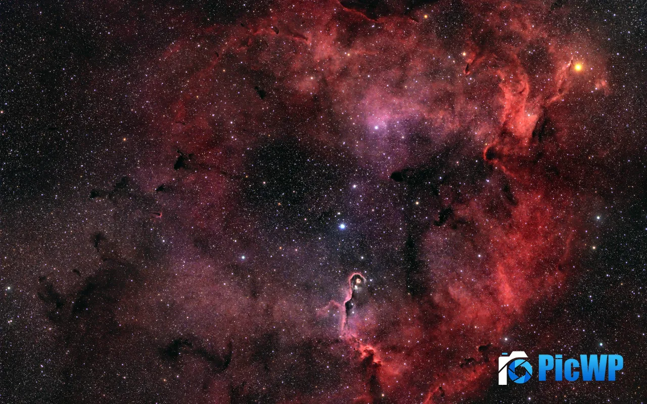 <font color=red>Astronomy</font> Telescope Universe Outer Space Red Nebula 5K PC Wallpaper