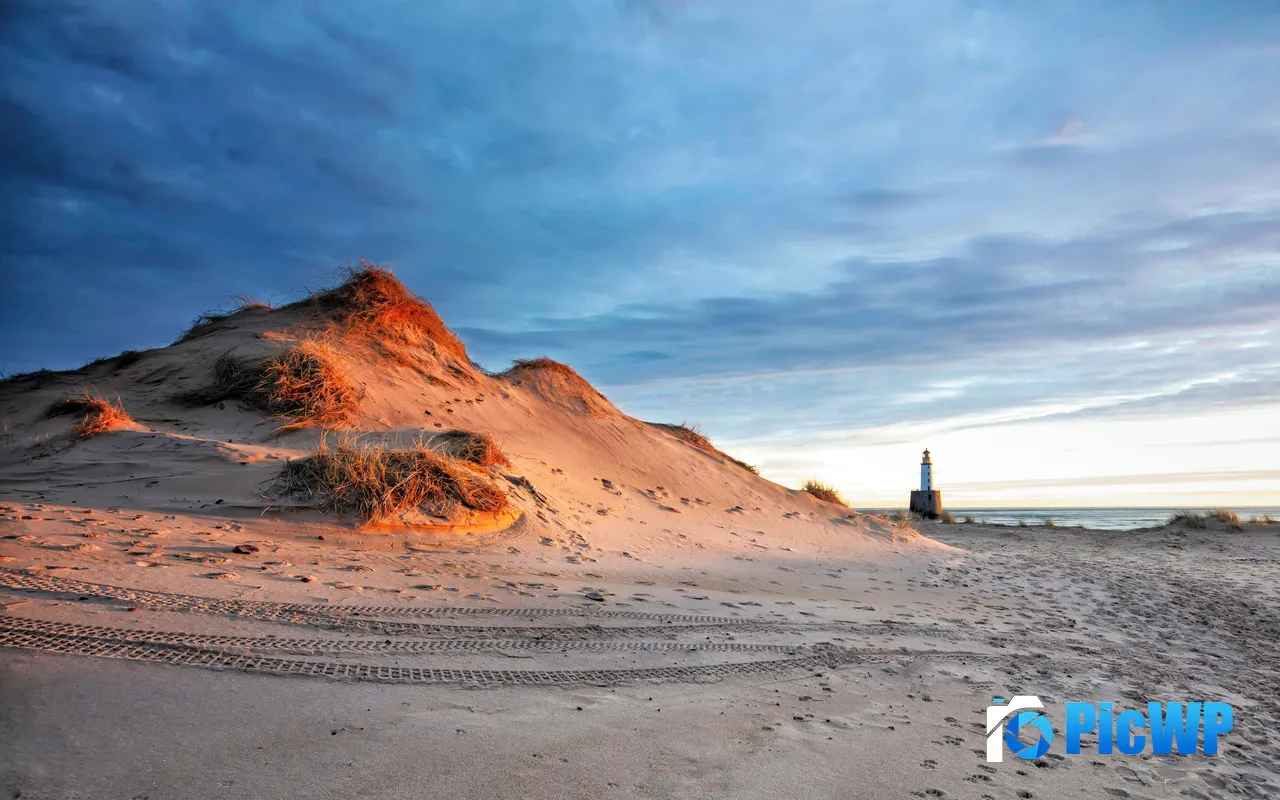 <font color=red>Morning</font> Rattray Head Lighthouse Peterhead UK 5K PC Wallpaper