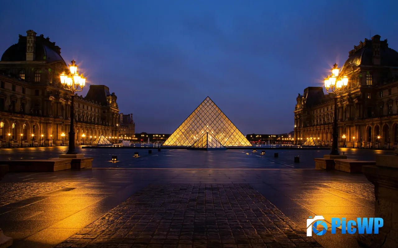 Louvre Museum Paris <font color=red>2024</font> Summer Olympic Games France 5K PC Wallpaper