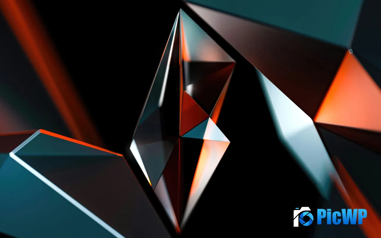 Rubiks Cube Space Prism Abstract Design 5K PC Wallpaper