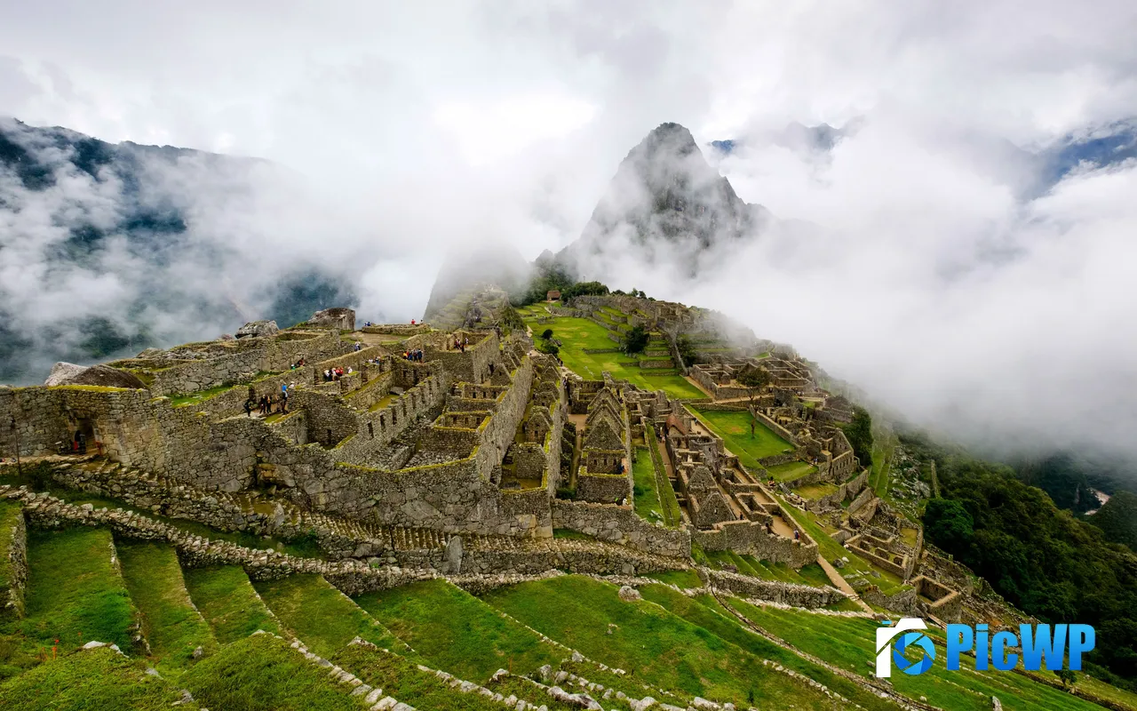Mist Civilization Sites Trip <font color=red>Mac</font>hu Picchu Peru 5K PC Wallpaper
