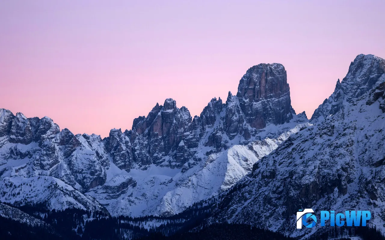 Snow Mountain Peaks Bolzano South Tyrol Italy 5K PC Wallpaper