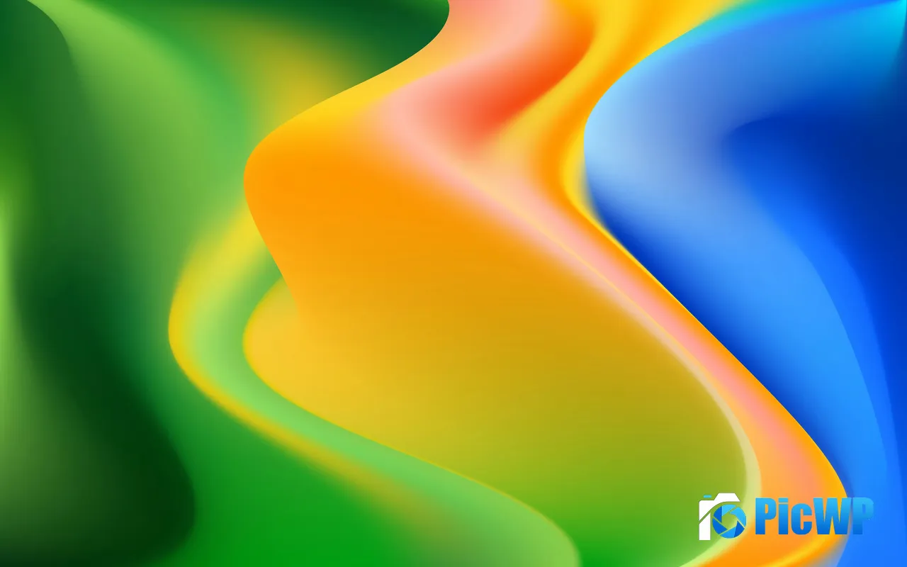 Red Green Blue <font color=red>Abstract</font> Waves Colorful Design 5K PC Wallpaper