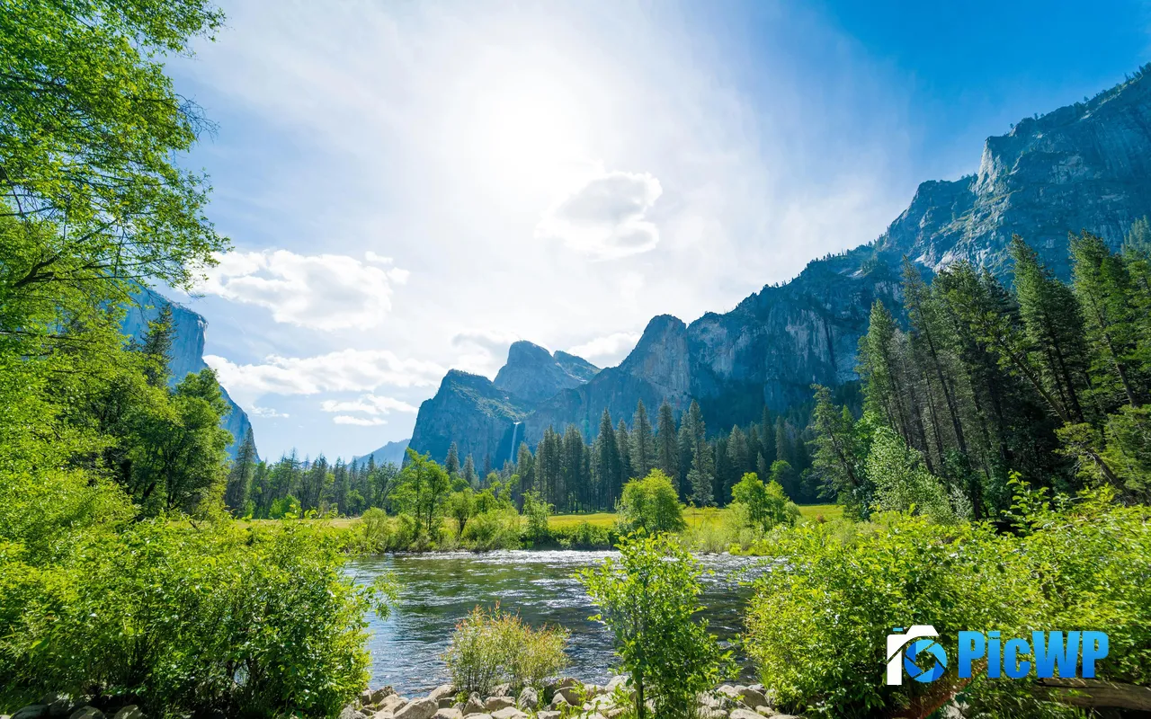 Yosemite <font color=red>Na</font>tional Park Valley River United States 5K PC Wallpaper