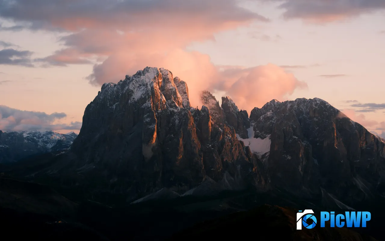 Mountains Summer Sunset Bolzano South Tyrol Italy 5K PC Wallpaper