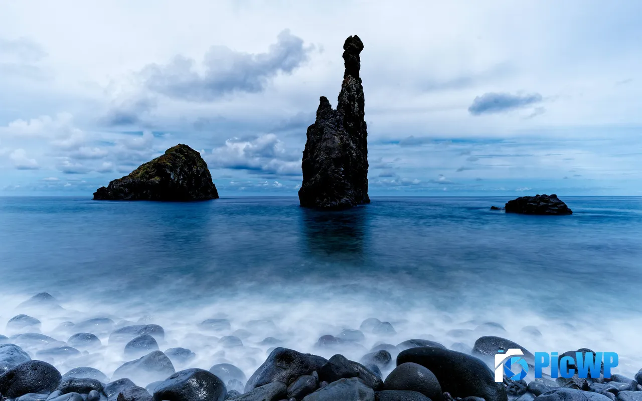 Portugal Ribeira da Janela Madeira Coastline Sea Stacks 5K PC Wallpaper