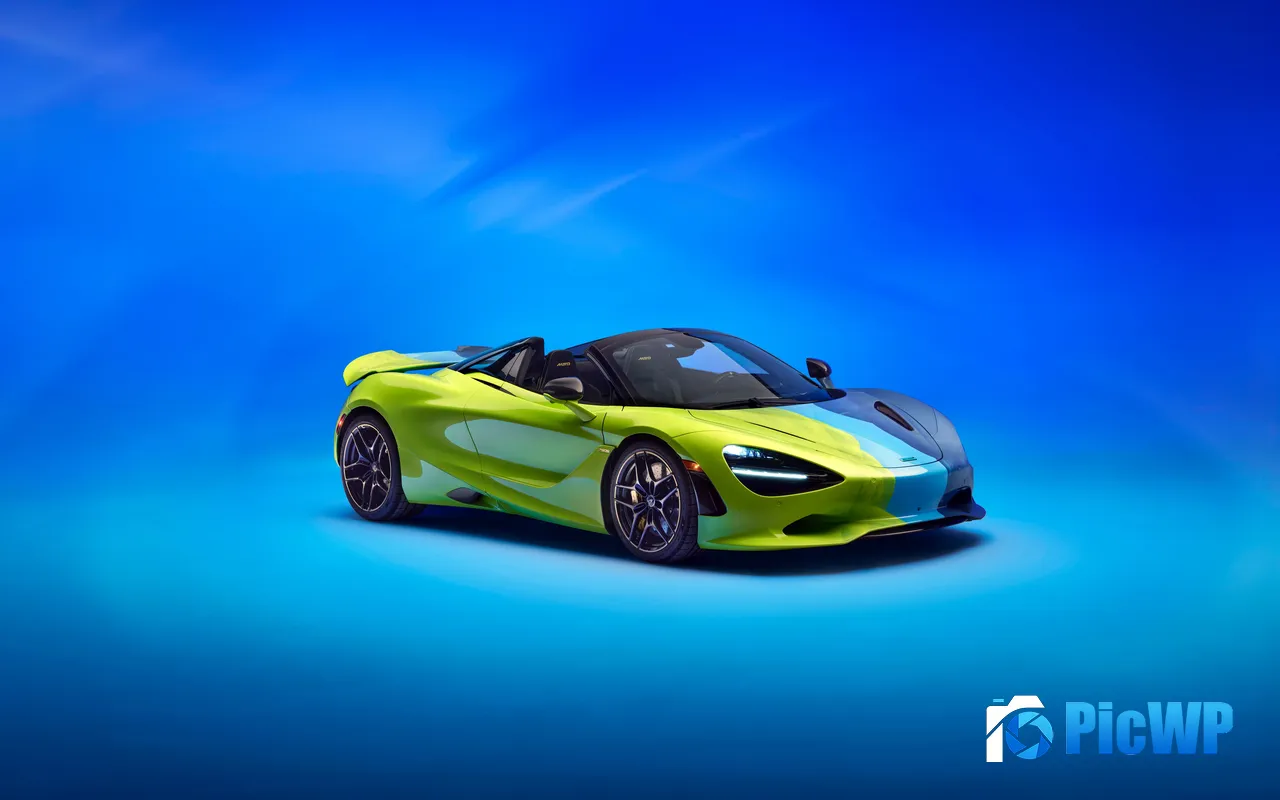Green Mclaren <font color=red>7</font>50s Spider 2026 Electric Supercar 5K PC Wallpaper