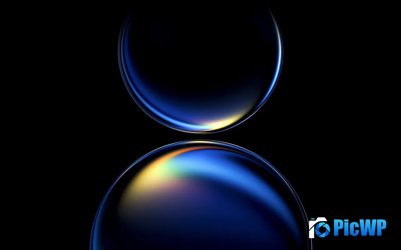 Huawei Mate 80 3D Transparent Bubble Abstract Design 5K PC Wallpaper
