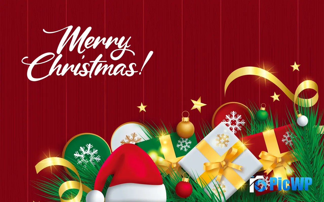 Merry Christmas Ornaments <font color=red>2</font>0<font color=red>2</font>6 Happy New Year 5K PC Wallpaper