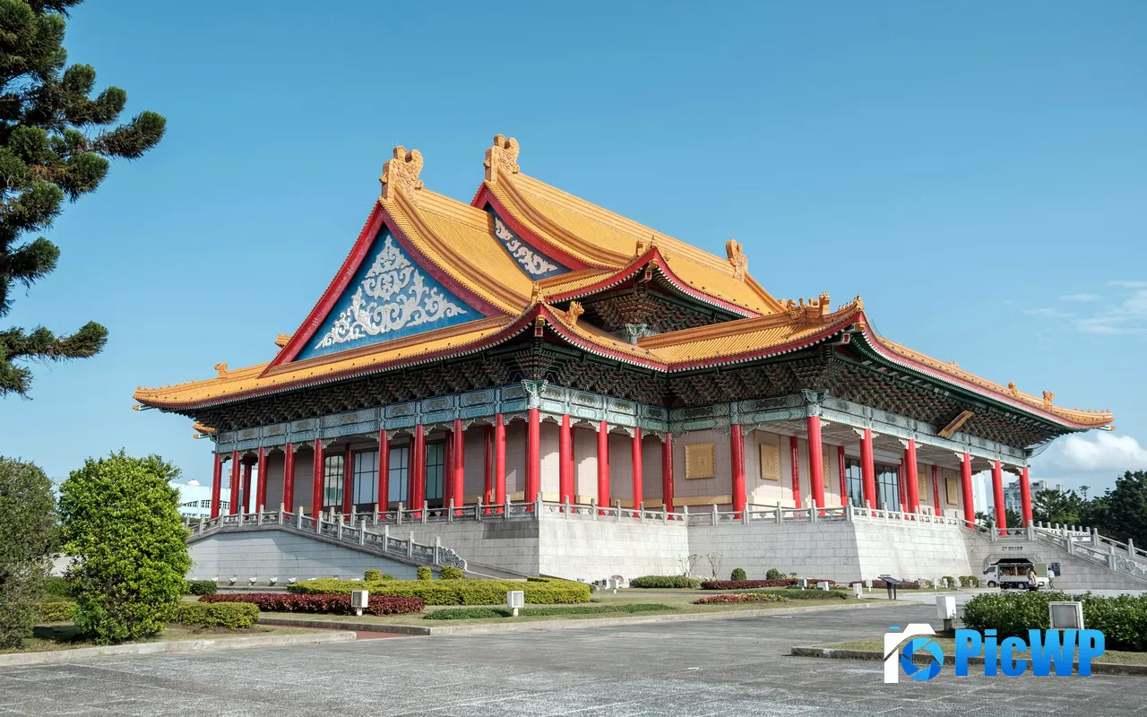 The Forbidden City Architecture Scenery Taipei Taiwan China 5K PC Wallpaper