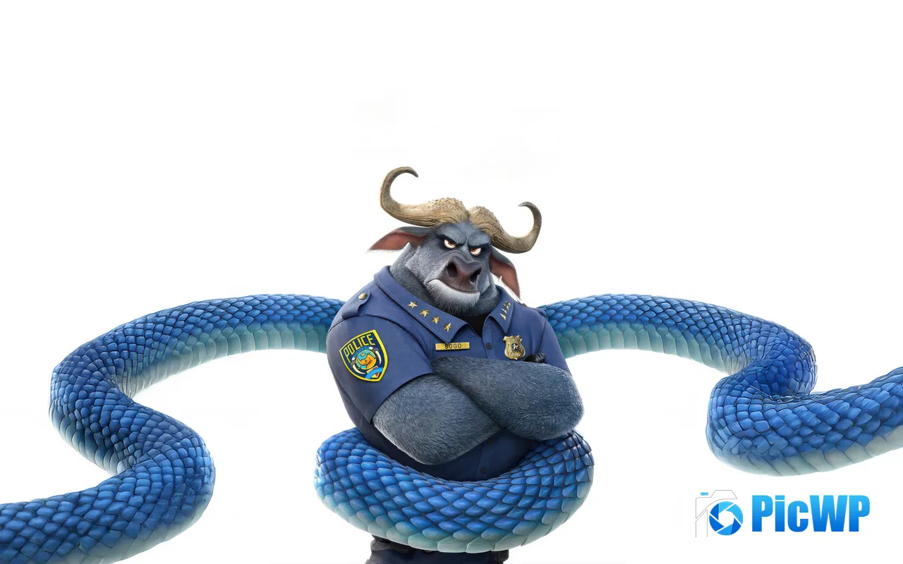 Chief Bogo <font color=red>Zootopia</font> 2 Disney IMAX 2025 Films 5K PC Wallpaper