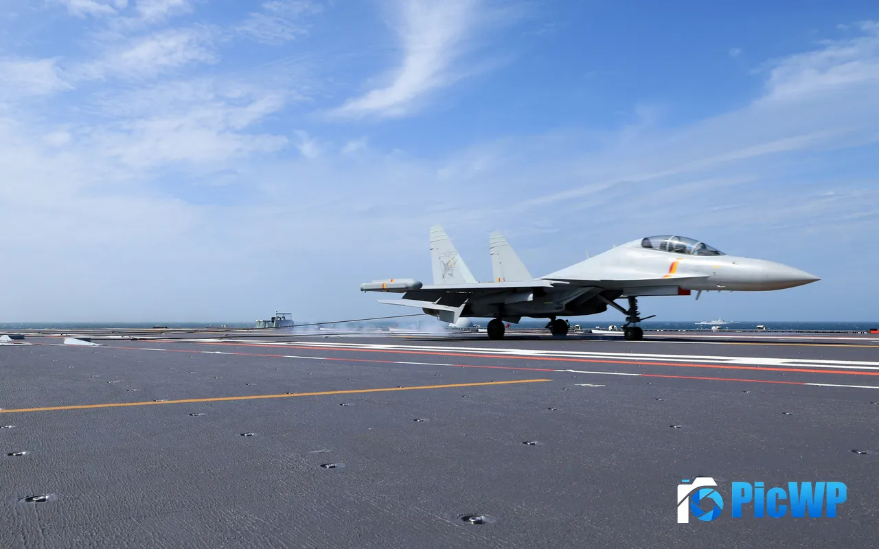 Chinese Fighter Daily Training Aircraft Carrier Military 5K PC Wallpaper
