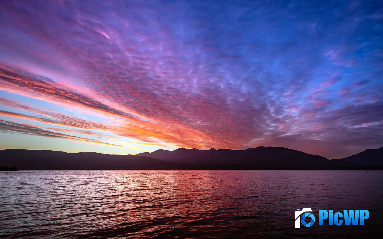 Sunrise Scenery Lake Sea Horizon New Zeal<font color=red>and</font> 5K PC Wallpaper