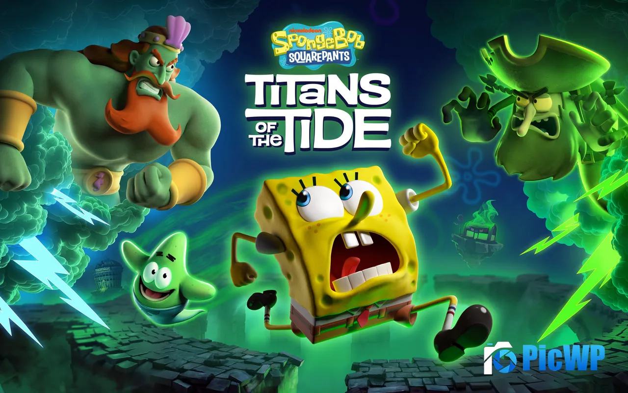 Spongebob Squarepants Titans of the Tide 2025 Game 5K PC Wallpaper