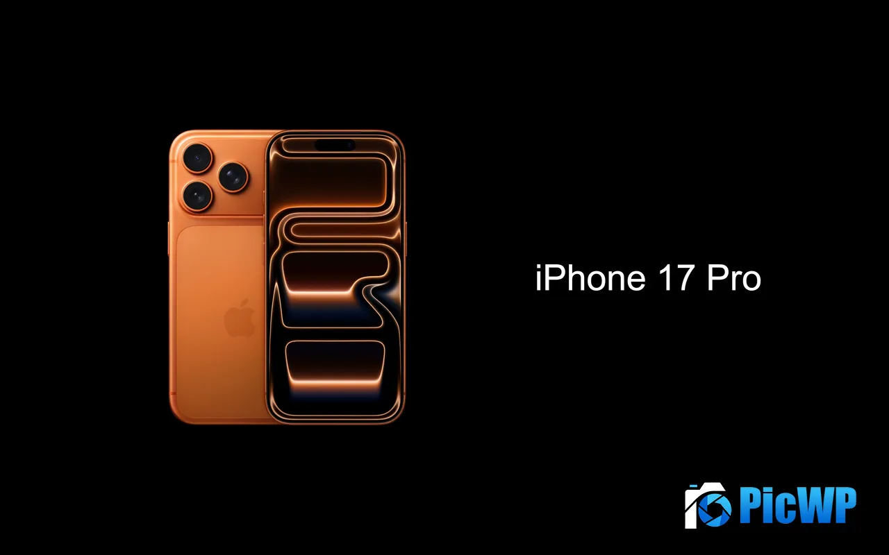 2025 Apple iPhone 17 Pro Cosmic Orange Smartphones 5K PC Wallpaper