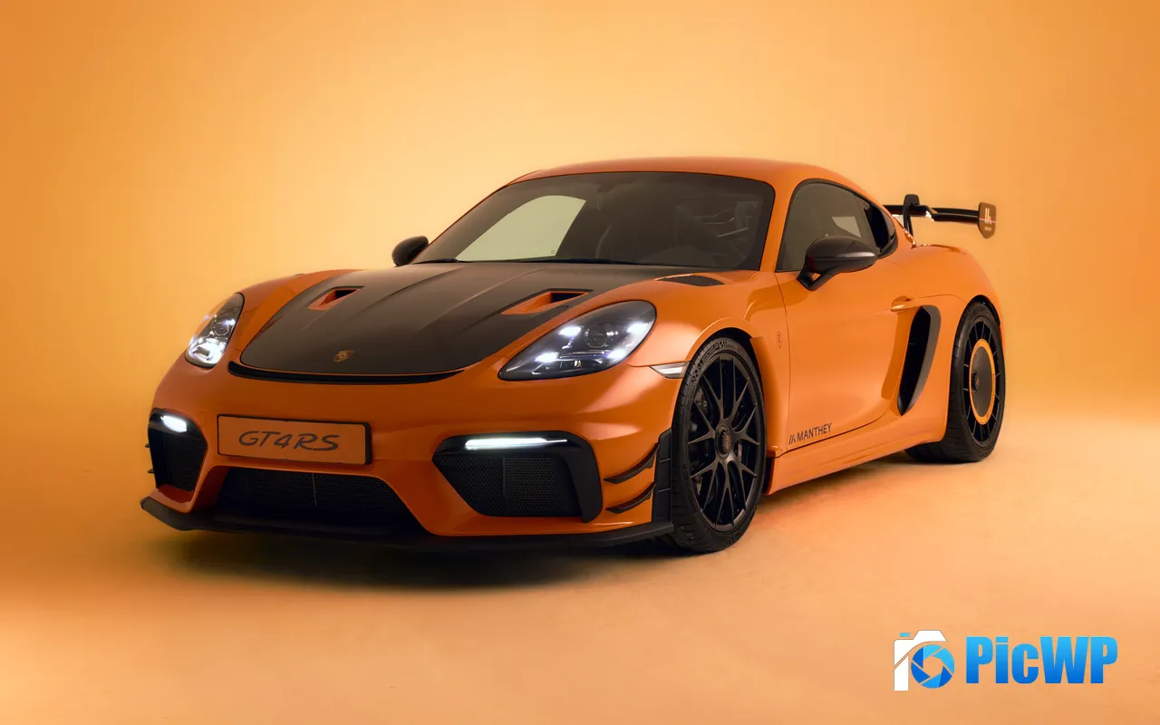 Porsche 718 Cayman GT4 Supercar 2025 Poster 5K PC Wallpaper