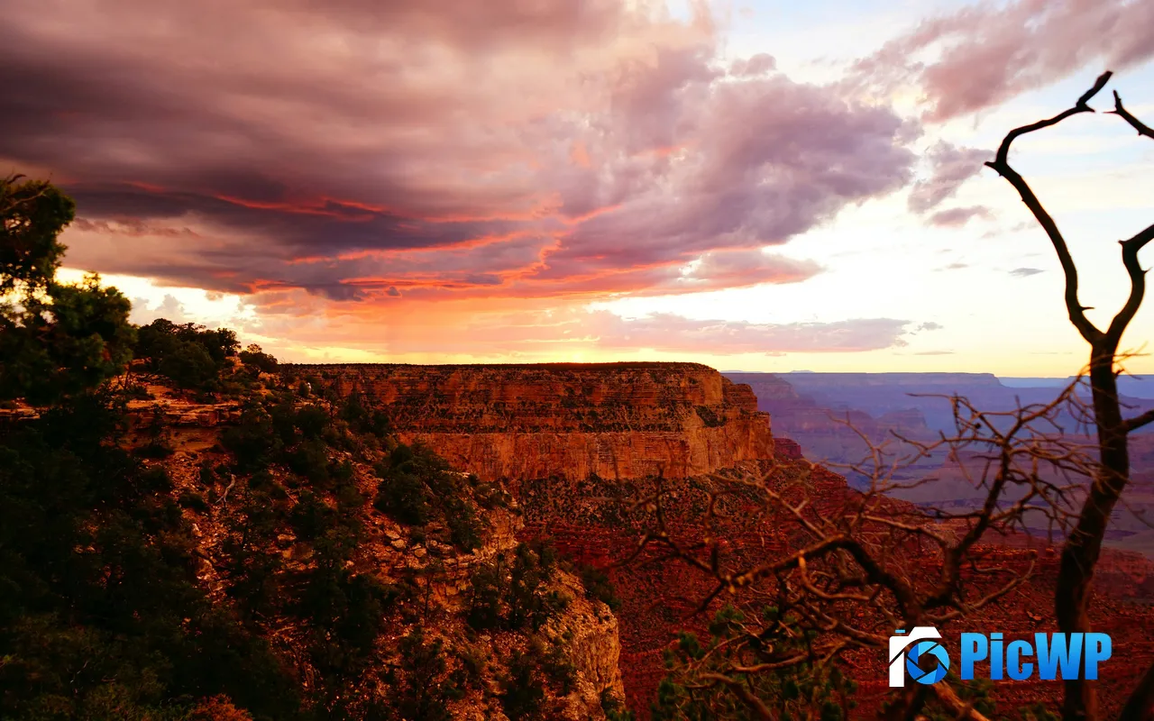 Sunset Plateau Grand Canyon National Park United States 5K PC Wallpaper