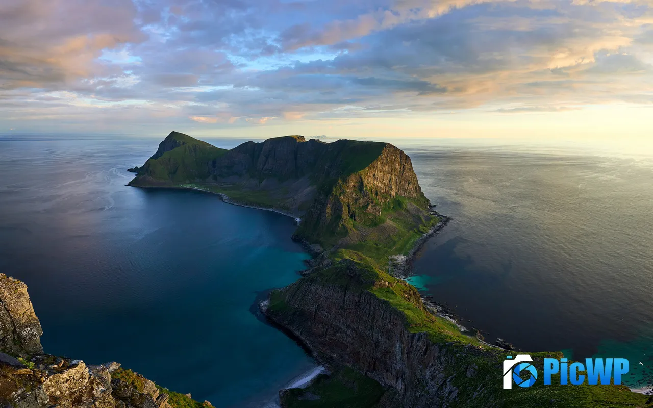 Fjords Coasts Islands Bays Horizon Norway 5K PC Wallpaper