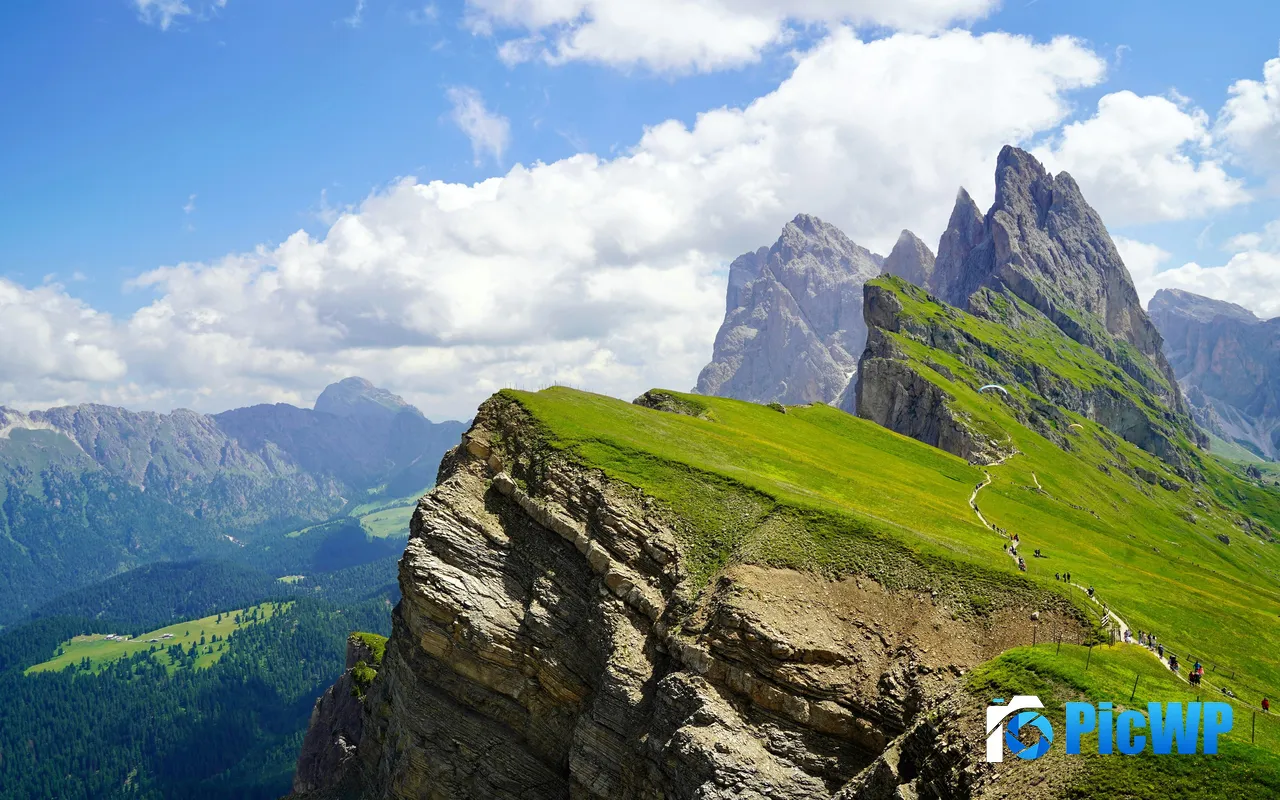 Val Gardena Seceda Dolomites South Tyrol Italy 5K PC Wallpaper