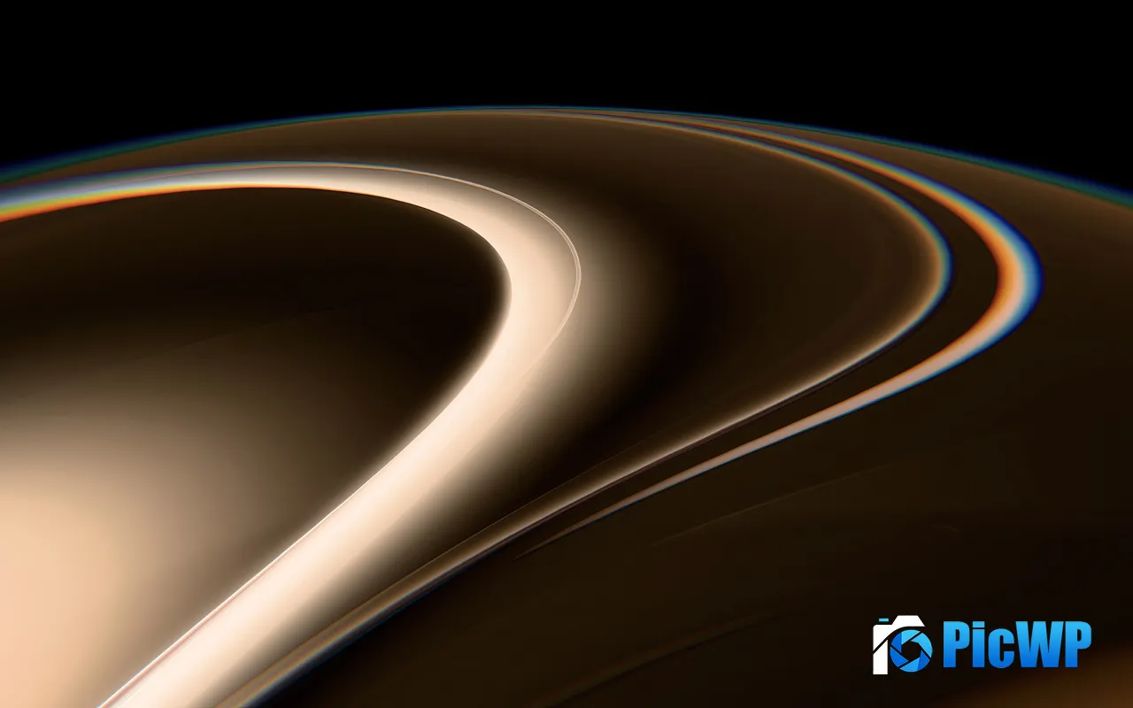 Gold Curve Abstract Art Design Background 5K PC Wallpaper