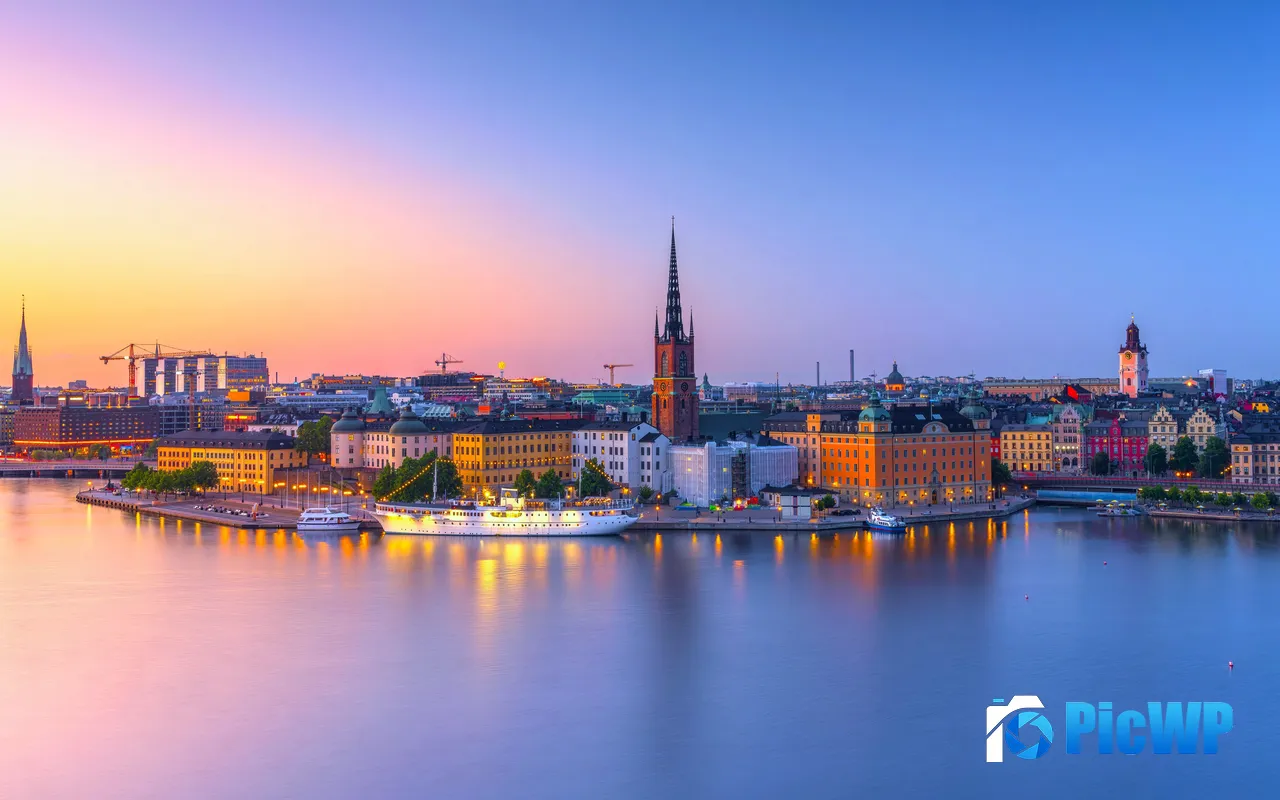Europe Beautiful Architecture Views Stockholm Sweden 5K PC Wallpaper