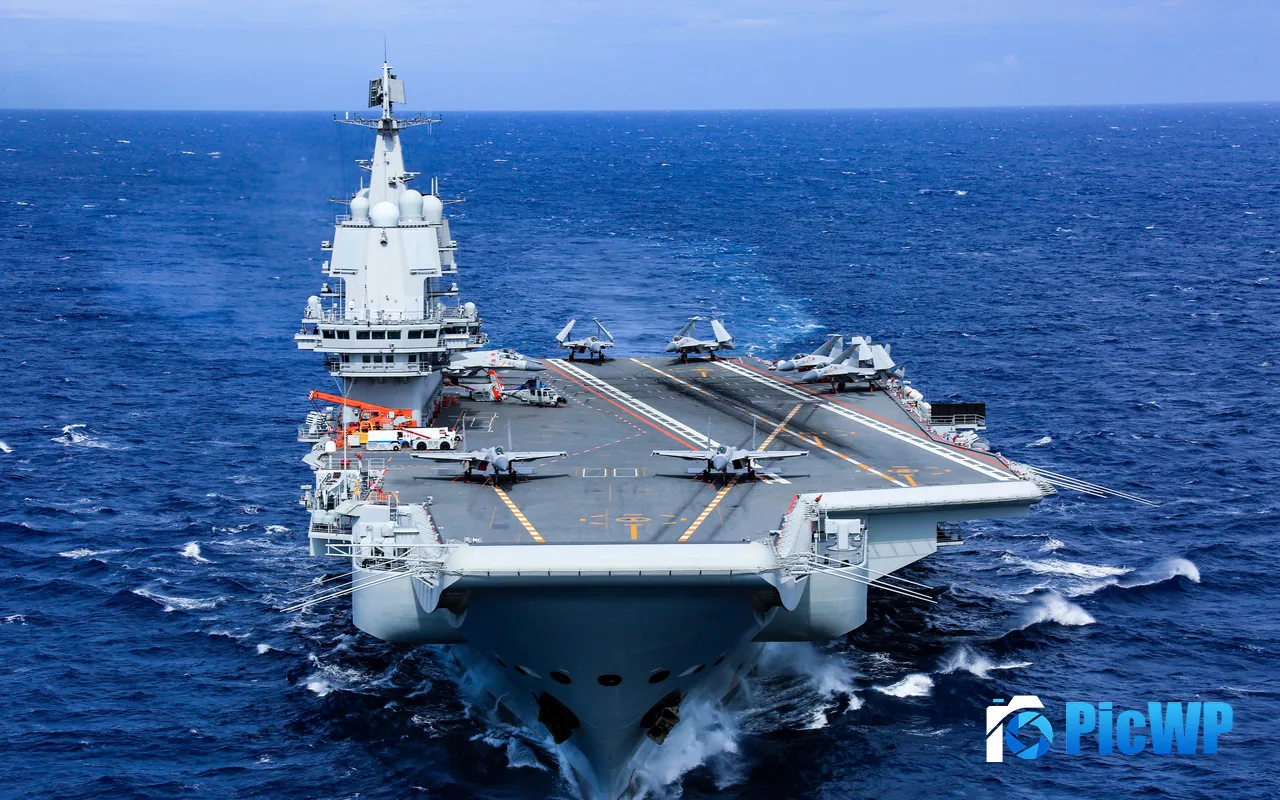 China Third Generation Aircraft Carrier CNS Fujian Modern Military 5K PC Wallpaper
