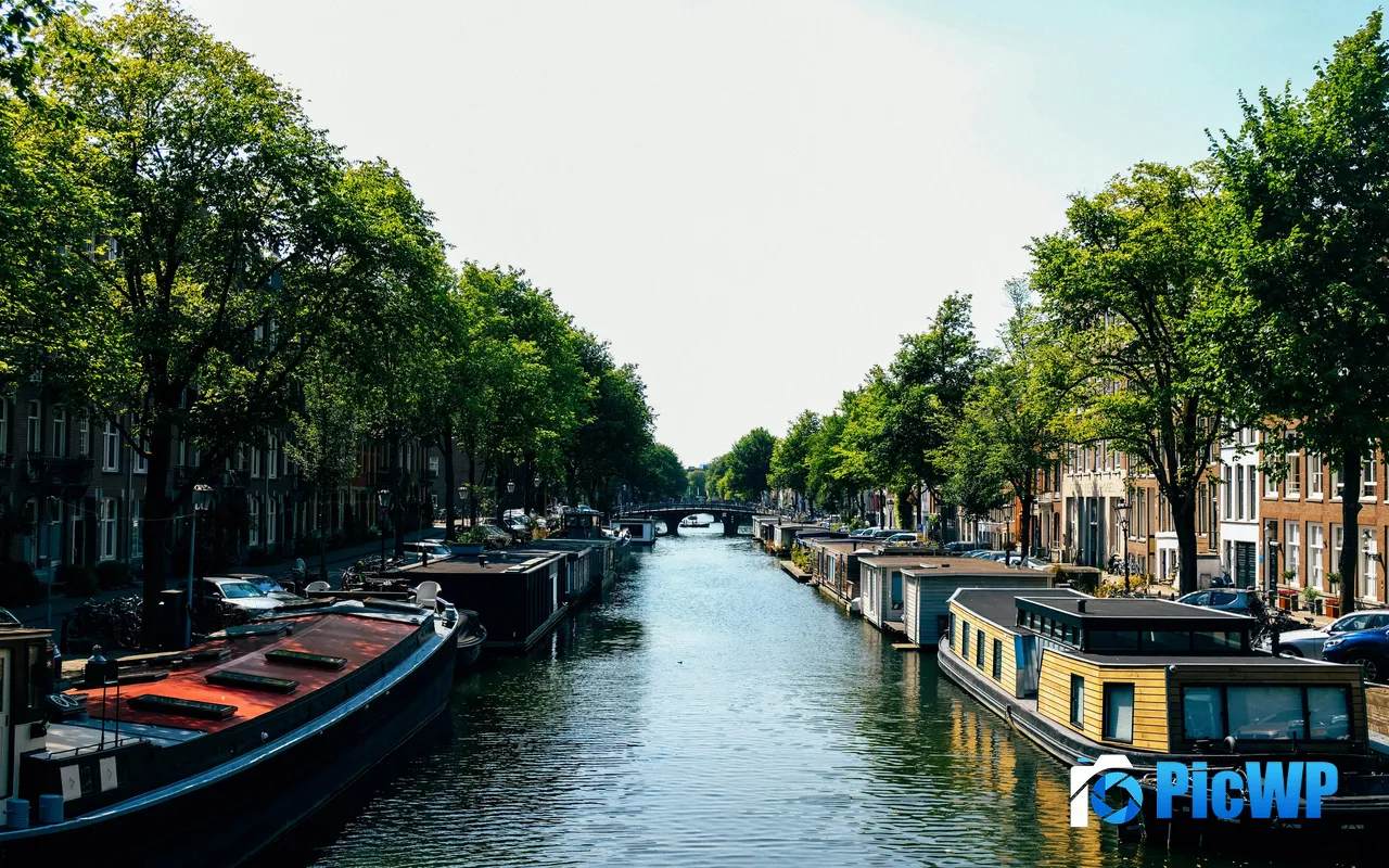 Ports Waterways Ships Rivers Amsterdam Netherl<font color=red>and</font>s 5K PC Wallpaper
