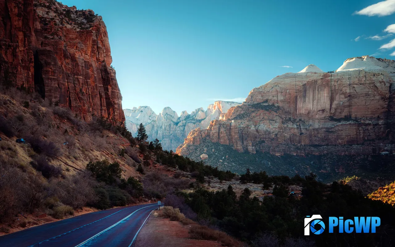 Outdoor Trip Wild <font color=red>V</font>alley Rocks Mountains Road 5K PC Wallpaper
