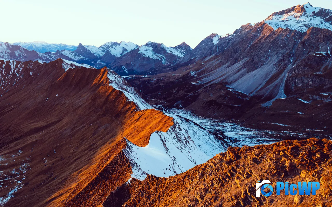 Schiers Switzerland Snow Mountains Peak Valley 5K PC Wallpaper