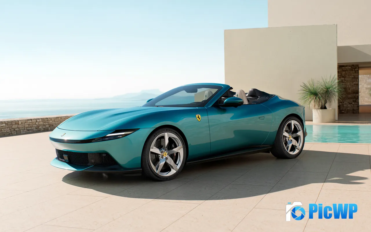 Ferrari Amalfi Supercar 2026 Spider Electric Car 5K PC Wallpaper